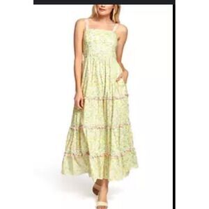 Lost And Wander  Floral Tiered Dress Size‎ M